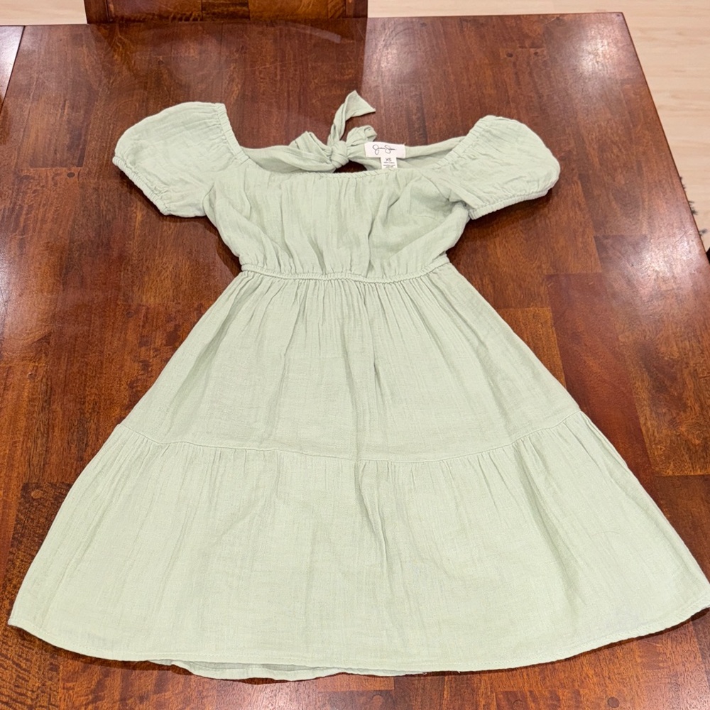 Jessica Simpson Mint Green Slightly Open Back Tie Dress